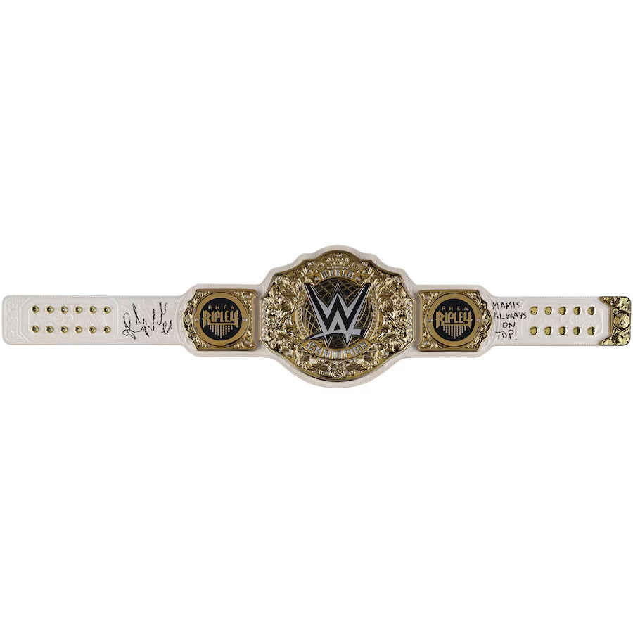 Rhea Ripley Autographed Women's World Championship Replica Title Belt