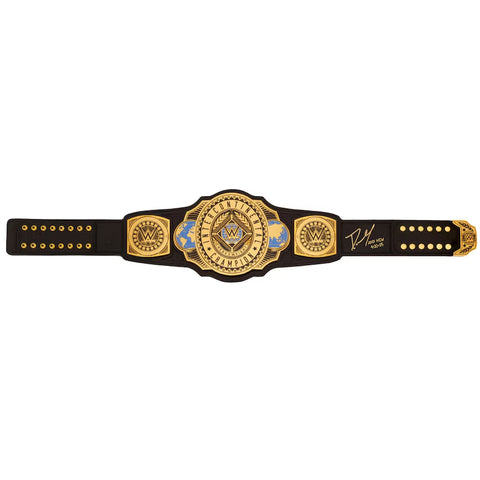 Dominik Mysterio WWE Autographed Intercontinental Championship Replica Title Belt