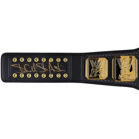 Steve Austin WWE Autographed Intercontinental Championship Replica Title Belt