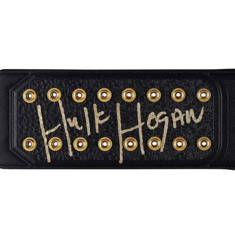 Hulk Hogan WWE Autographed Winged Eagle Replica Title Belt